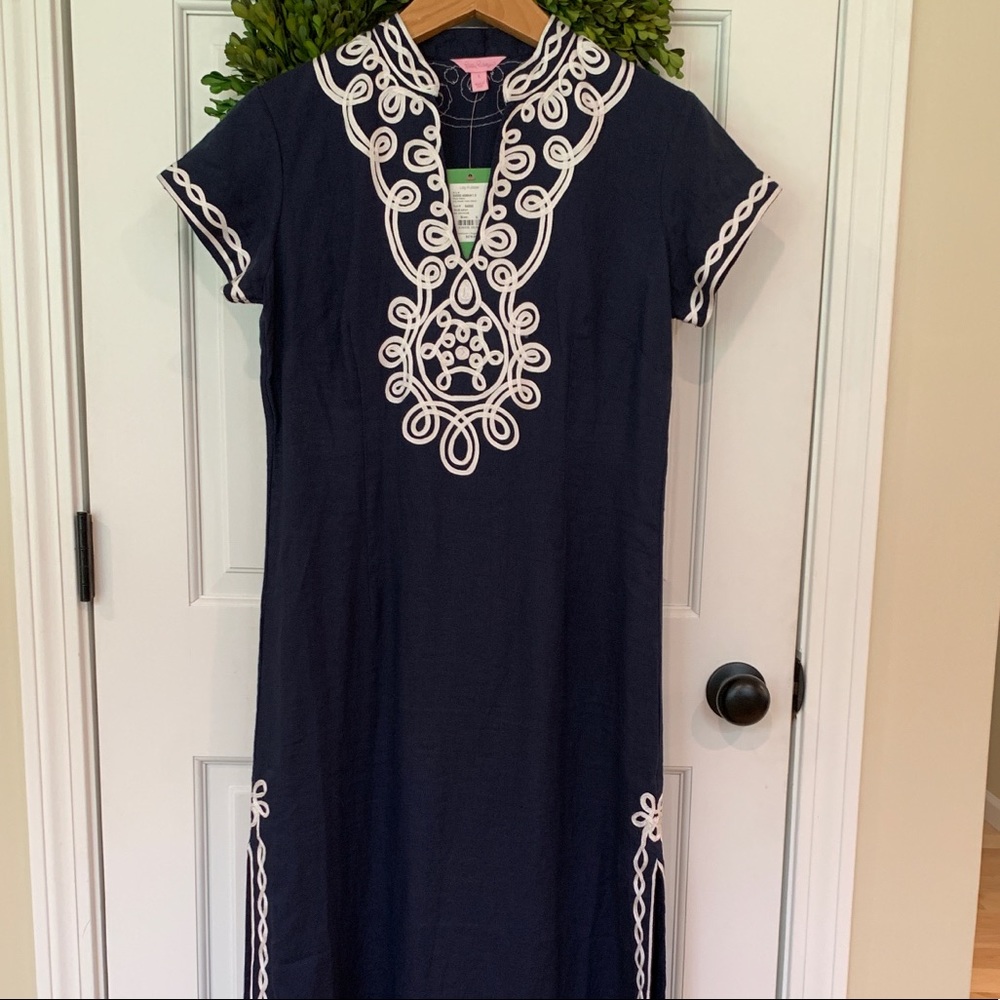 Lilly Pulitzer Sea Island Linen Maxi Tunic Dress